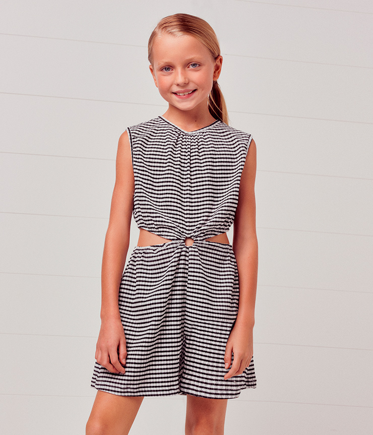 Mädchen Spaghetti-Träger Top Mit Used-Look - Gestuftes Design, Lässig Und Trendy